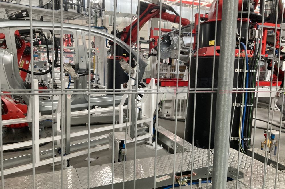 Giga Berlin Model Y frames