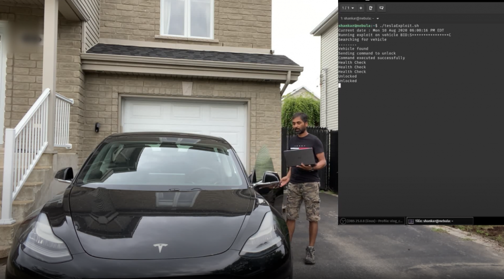 Tesla mobile key vulnerability