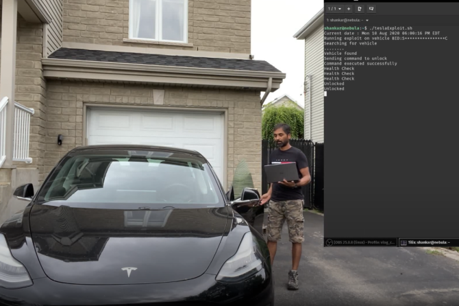 Tesla mobile key vulnerability