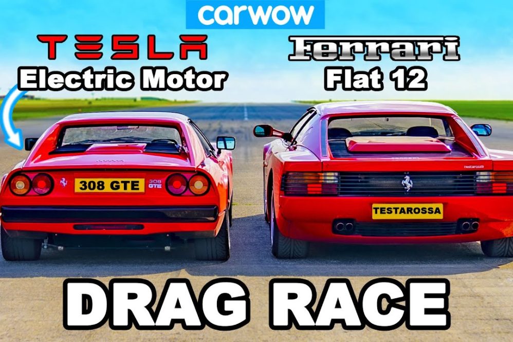 carwow Ferrari race