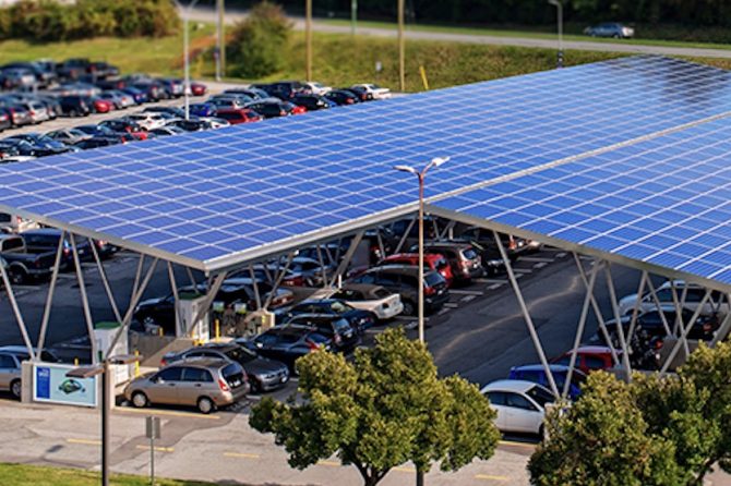 BCIT Burnaby solar canopy