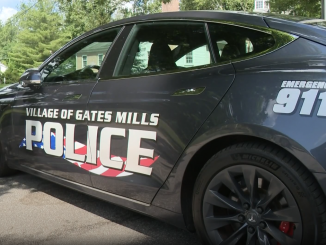 Gates Mills Tesla Police Car