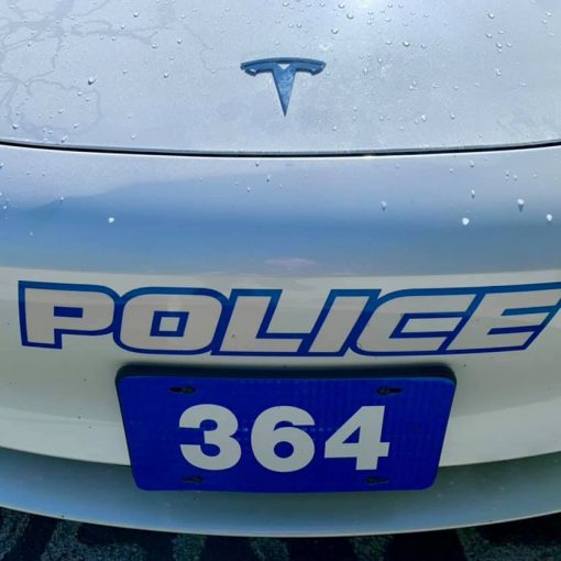 Rosendale Tesla police car
