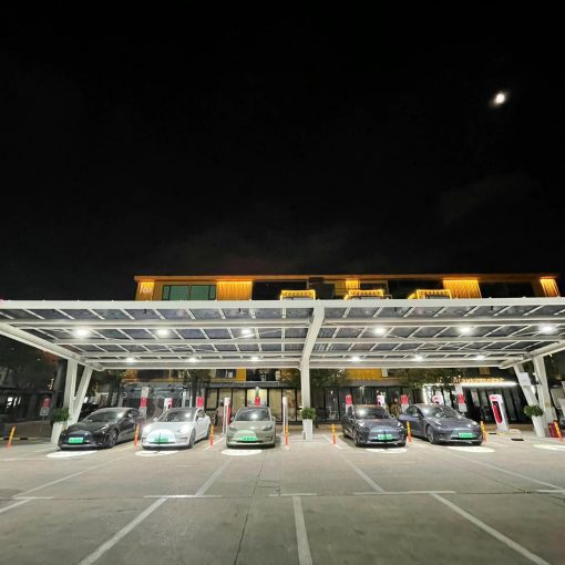 Tesla Shanghai solar Supercharger