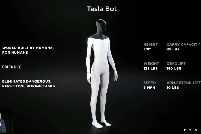 Tesla Bot specs