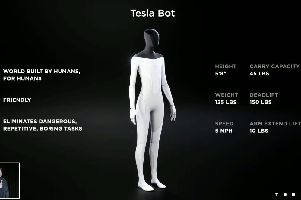 Tesla Bot specs
