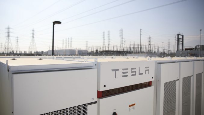 Tesla Inc. Powerpack Units At The Southern California Edison Mira Loma Substation