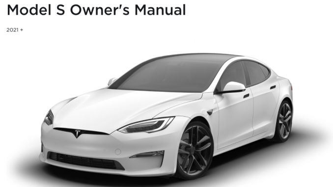 Model S Owner's Manual