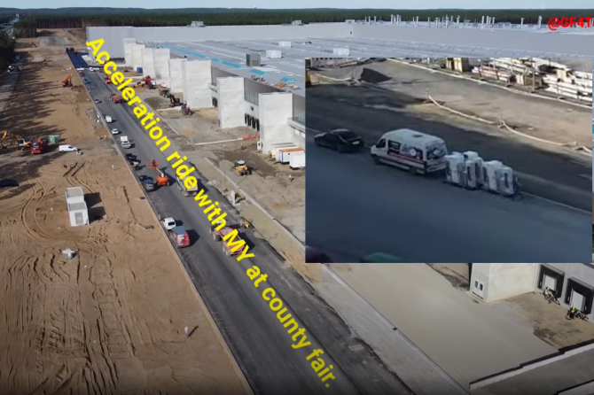 Giga Berlin straight Superchargers