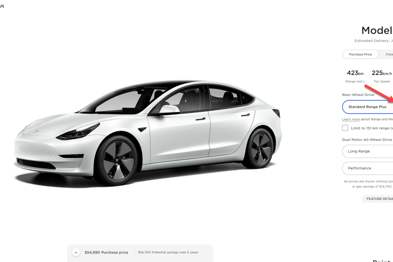 Tesla increases price of Model 3 SR+ in Canada - Drive Tesla