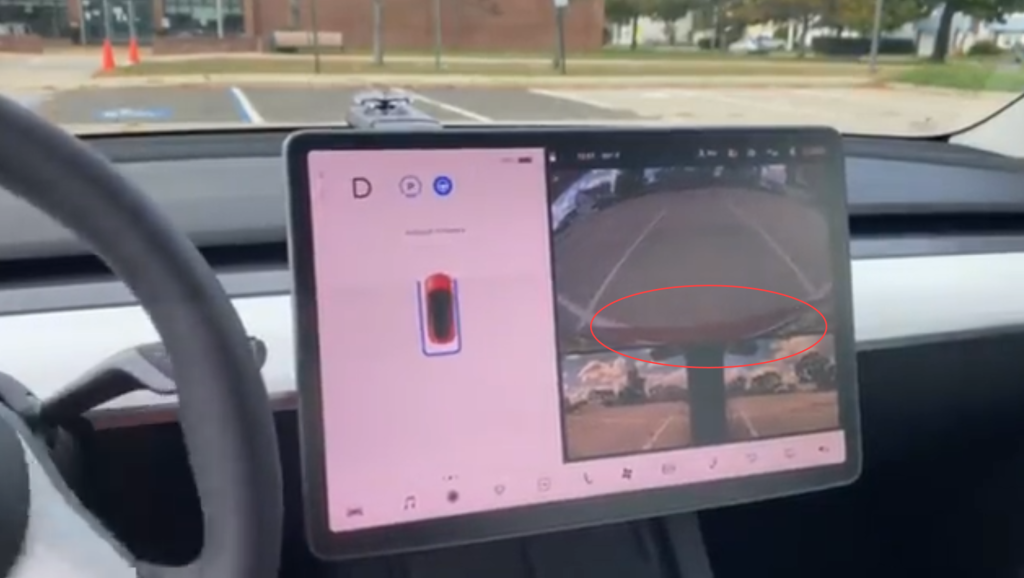 Tesla Model 3/Y visionbased Autopark tested in empty parking lot