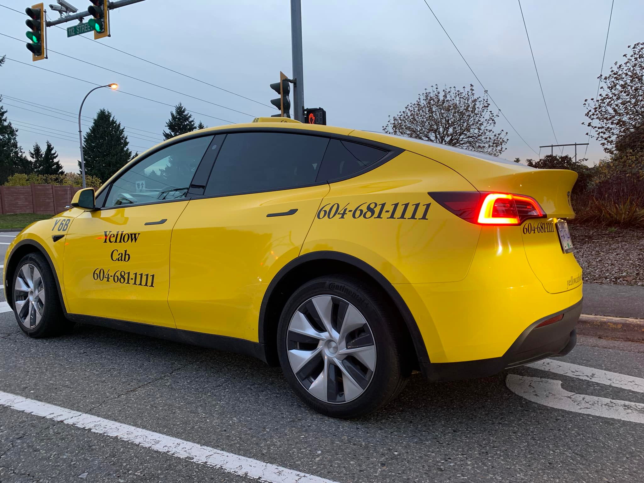 Model Y Yellow cab Vancouver