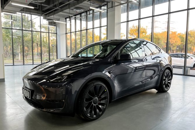 Model Y performance china first