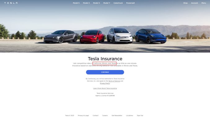 illinois tesla insurance