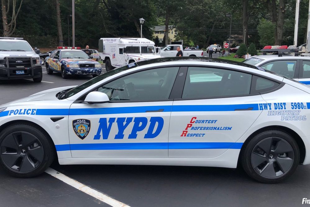 nypd tesla model 3