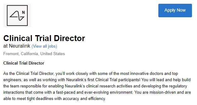 neuralink job posting