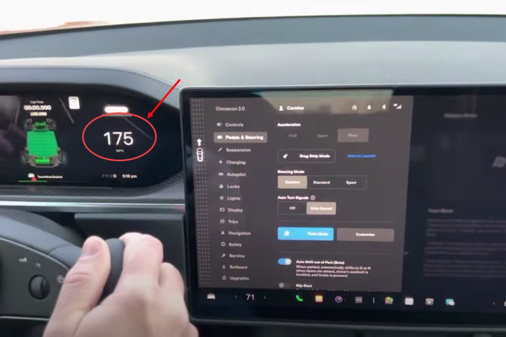 track mode top speed