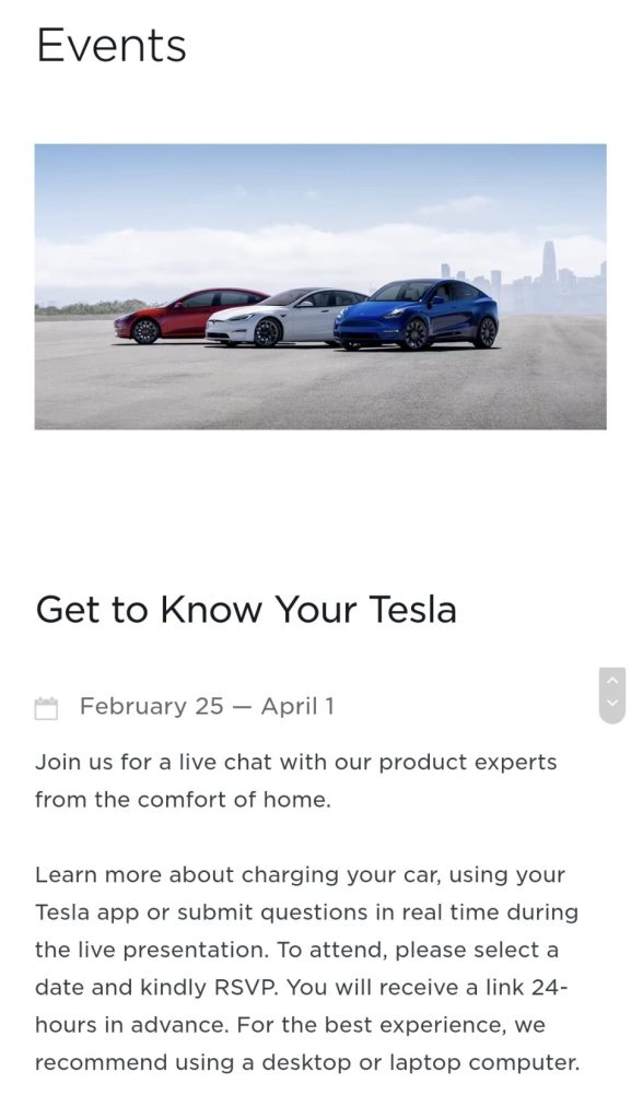 Get to know your Tesla (Credit: Tesla)