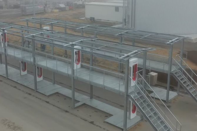 giga berlin supercharger stack