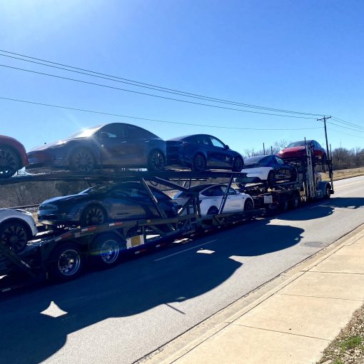 giga texas car carrier