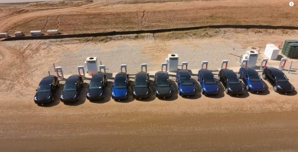 giga texas superchargers