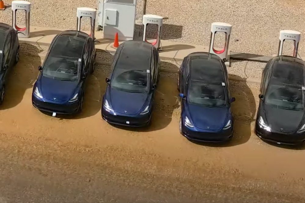 model y giga texas superchargers