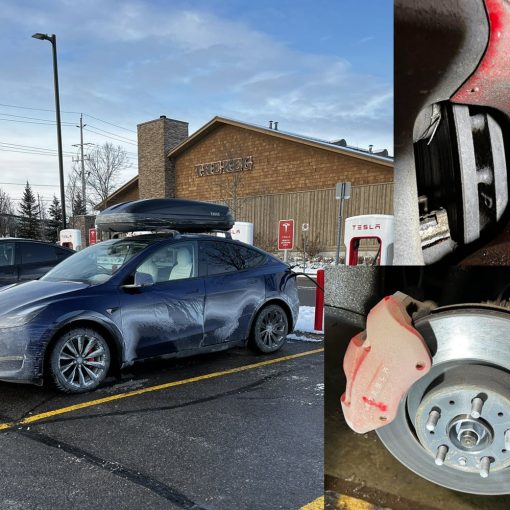 model y missing brake pad