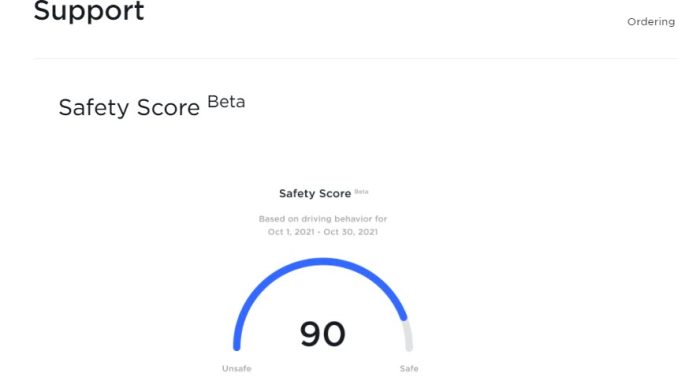 support safety score