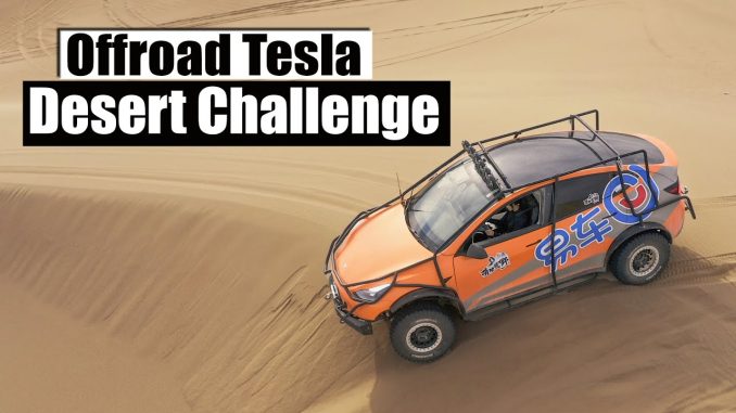 Can a heavily modified Tesla Model Y survive in the Chinese desert? 