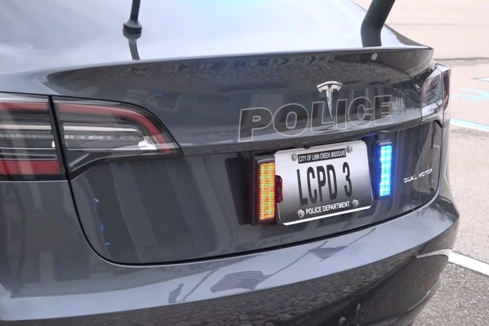 linn creek tesla police car