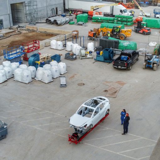 white model y giga texas