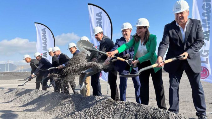 LG Magna break ground