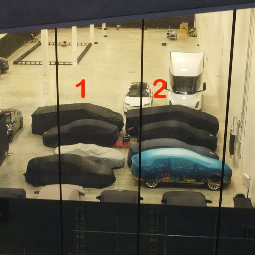 cybertrucks inside giga texas