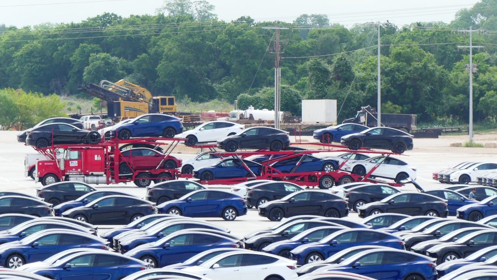 giga texas car carriers