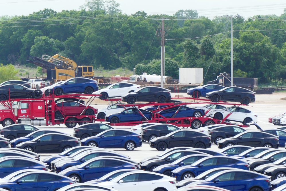 giga texas car carriers