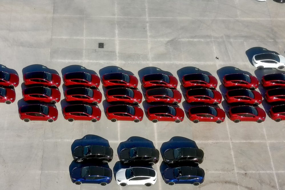 red model y giga texas