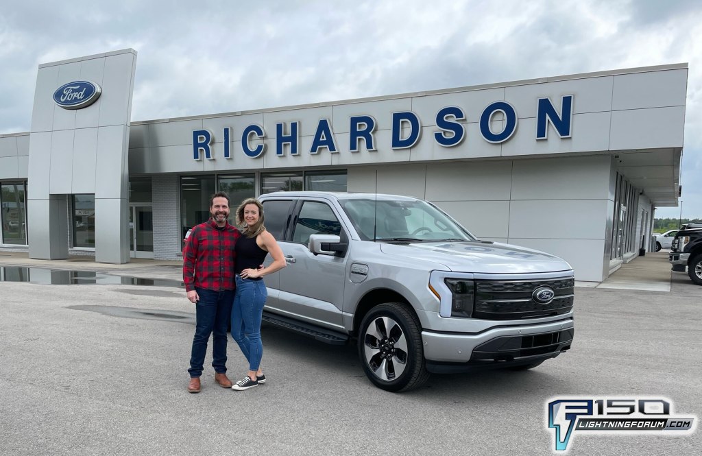 First Ford F150 Lightning delivered to customer Drive Tesla