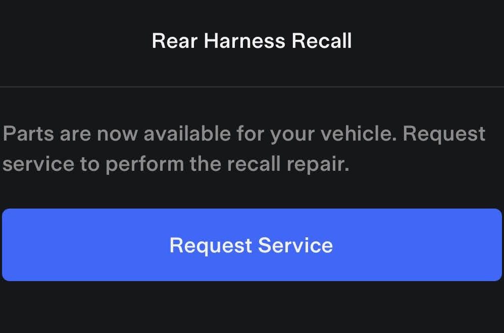 rear harness recall 2
