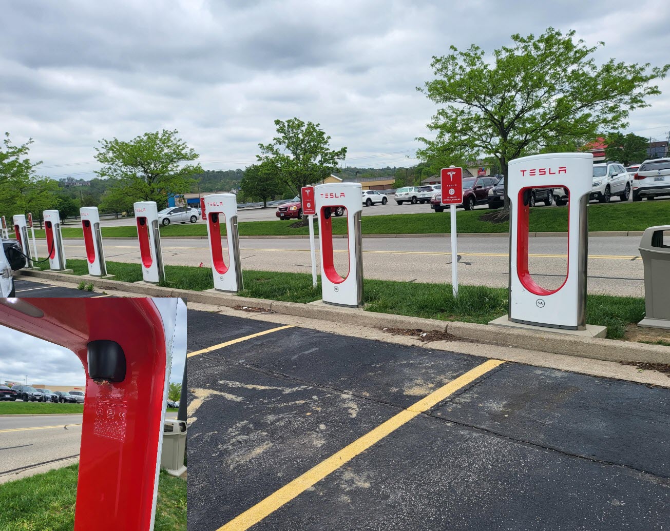 Tesla Supercharger cables cut twice in one week in Cincinatti, another