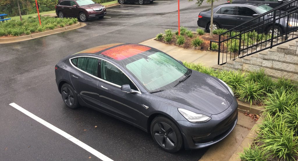 tesla rain