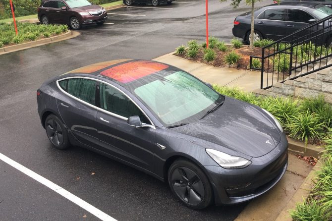 tesla rain