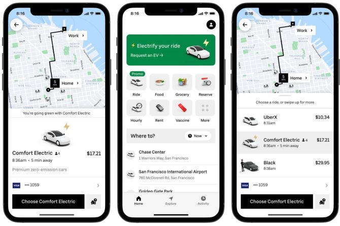 uber comfort electric