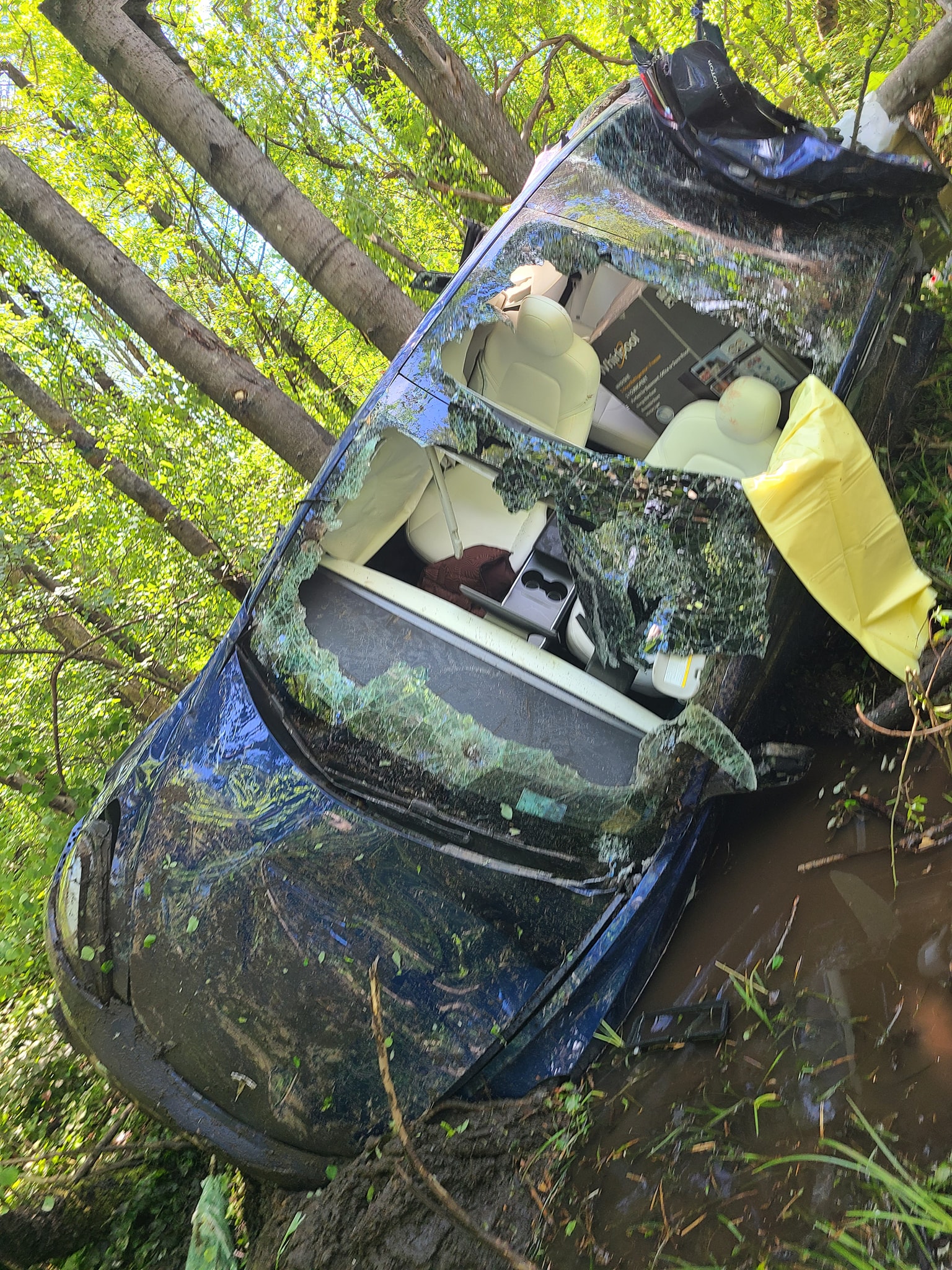 Tesla Owner Suffers Only Minor Injuries After His Model 3 Flies 85 Feet ...