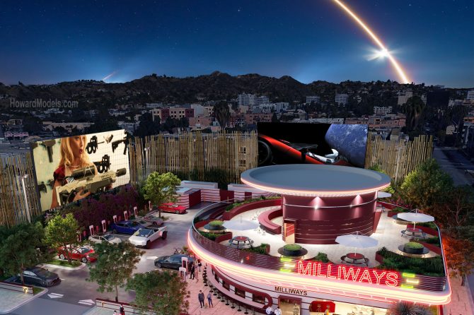 tesla hollywood diner