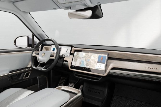 rivian r1t interior