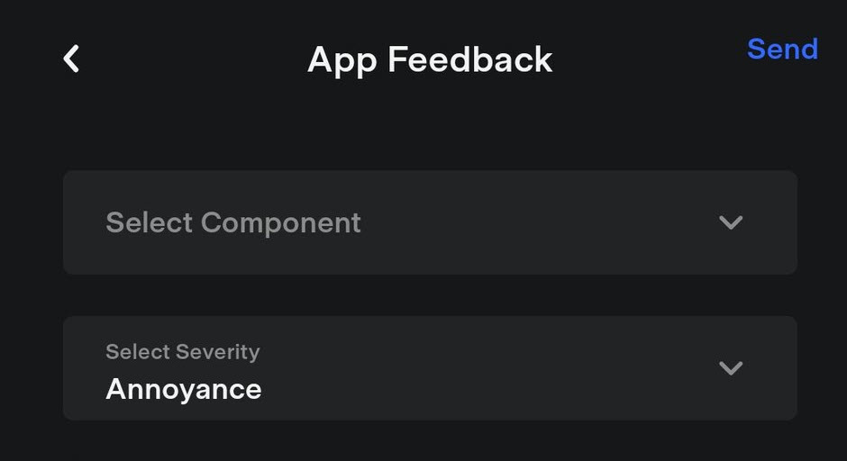 app feedback