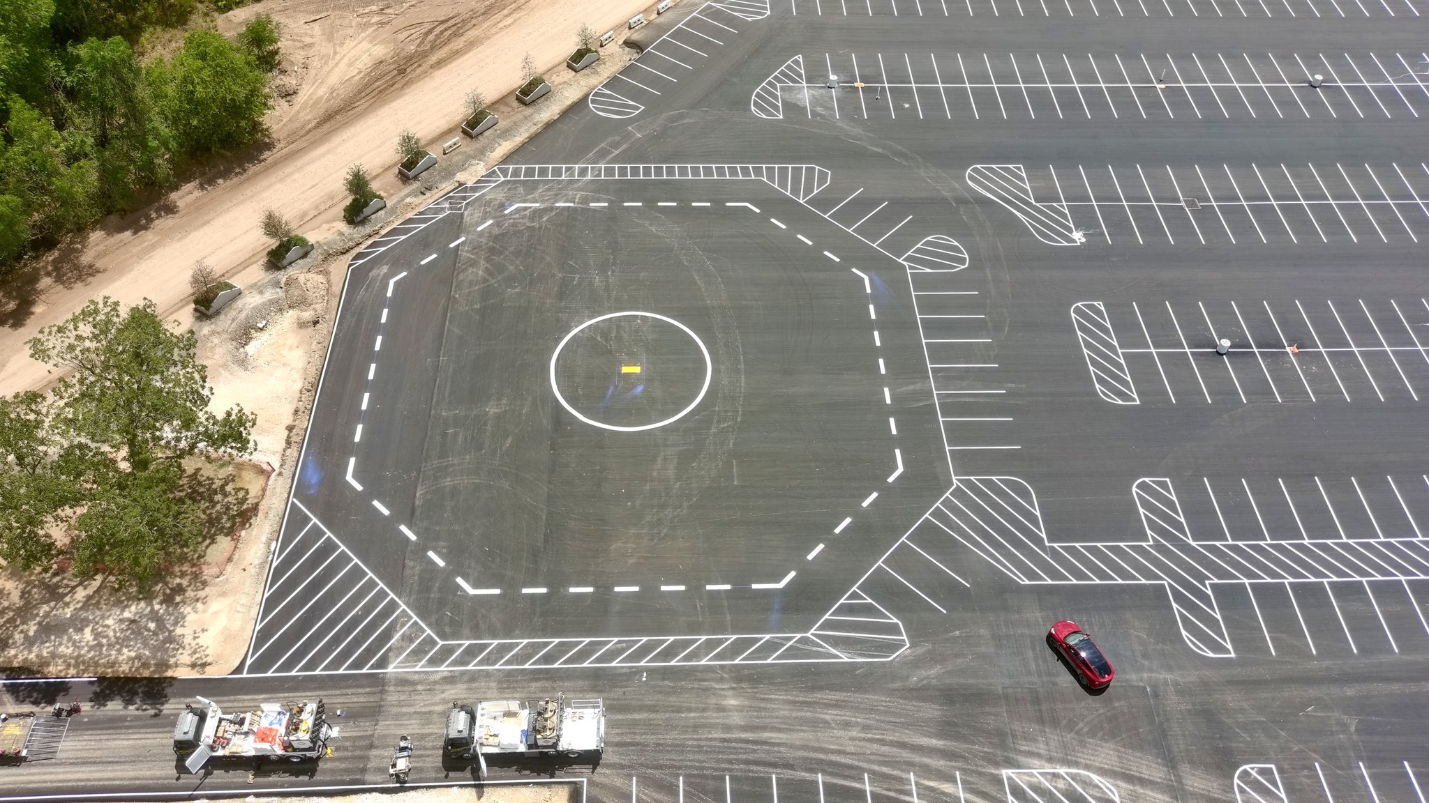 giga texas helipad