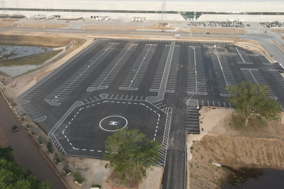 helipad giga texas
