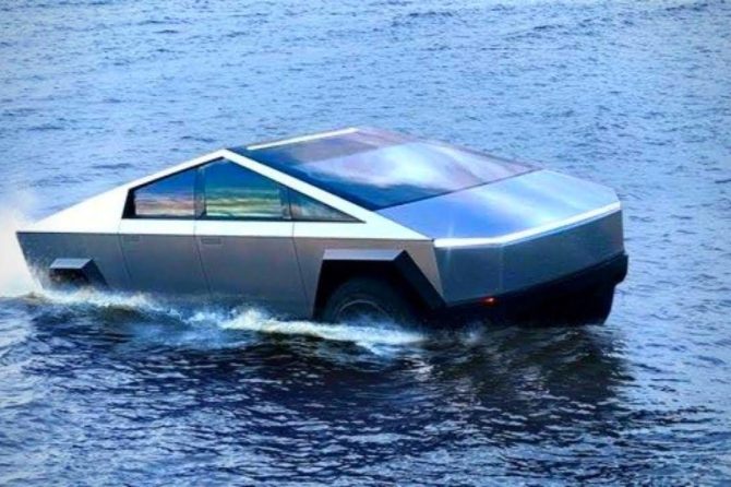 cybertruck boat