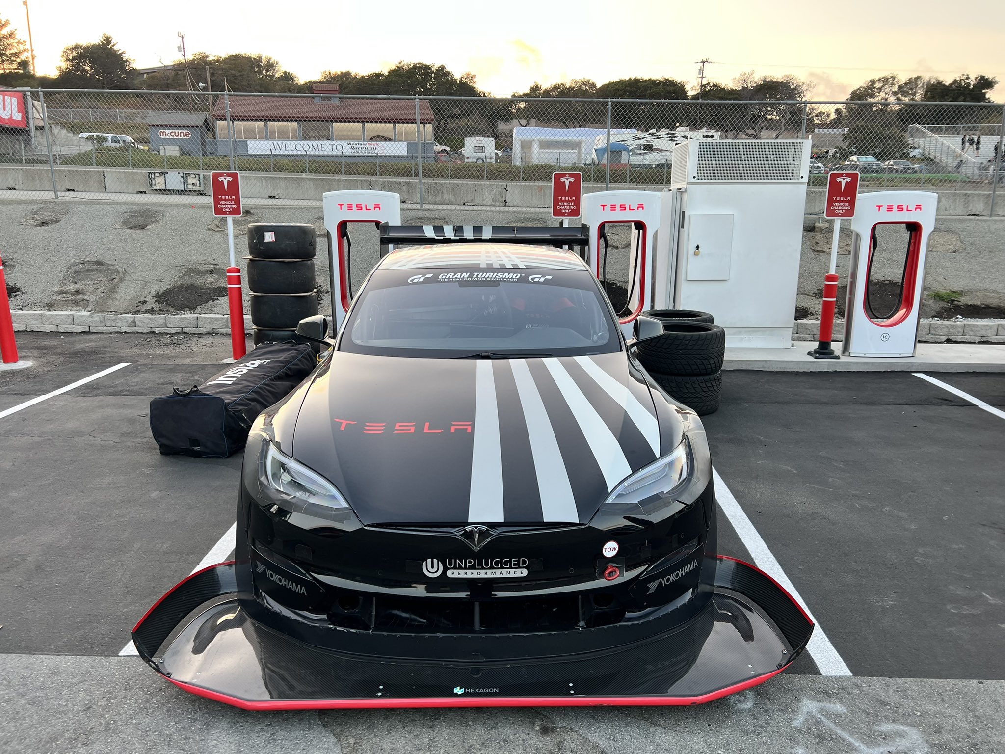 Laguna Seca Superchargers get turned on ahead of race weekend Drive Tesla